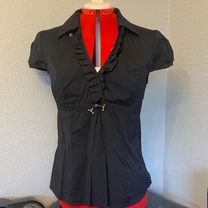 Express Design Studio Elegant Black Women's Top